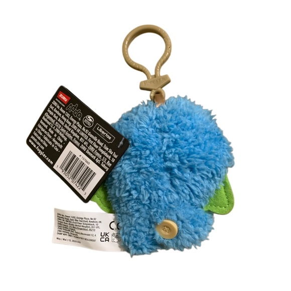 NWT Mini Fuggler Plush Clip-On Key Ring - Captain COD Father Blue (Silly & Ugly) - Picture 2 of 4